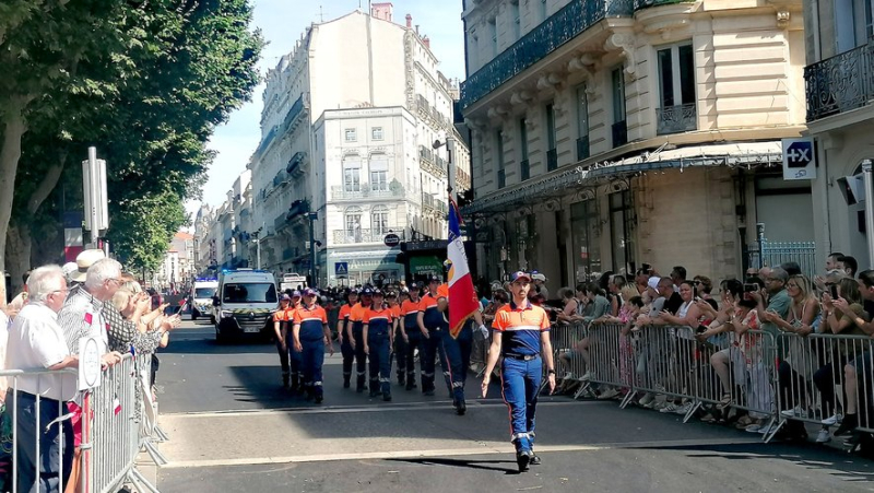 Sports associations, obliged by the Paris 2024 Olympic Games, opened the July 14 parade in Béziers