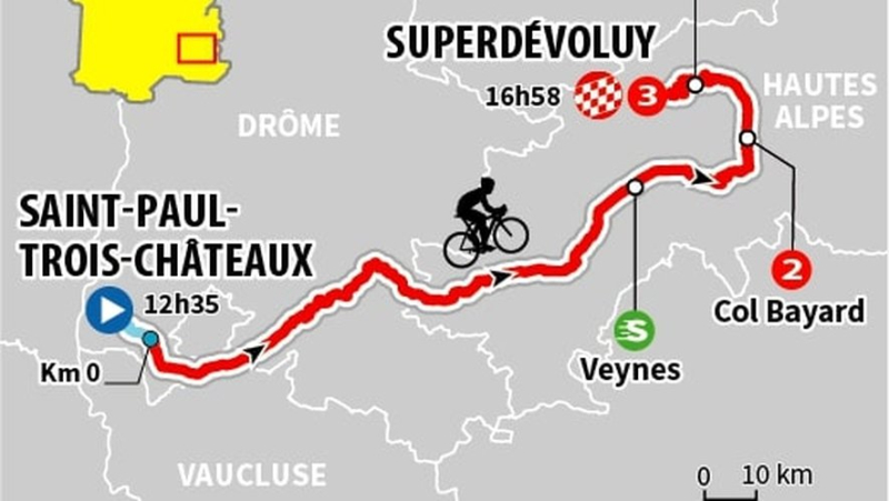 Tour de France 2024: discover the profile and timetables of the 17th stage, intended for adventurers