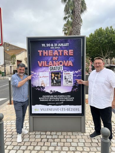 Du vin et du théâtre pour le festival théâtre in vilanova de Villeneuve-lès-Béziers