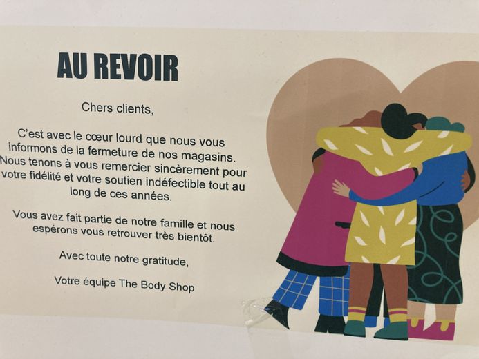 “It is with a heavy heart…”: The Body Shop closed its doors by leaving a little note to its customers