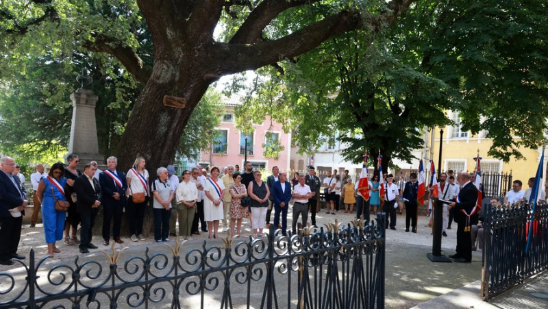 For the July 14 ceremony, a political speech from the mayor of Bagnols-sur-Cèze Jean-Yves Chapelet, “the mayor is there, far from party divisions”