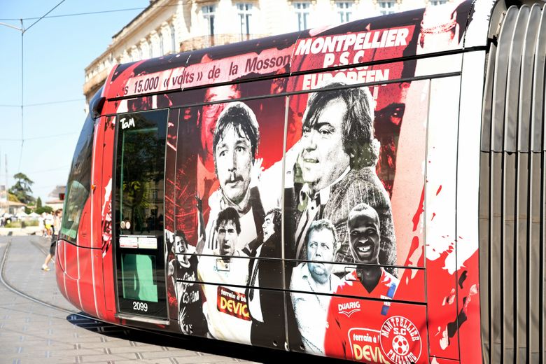 In photos: they have marked the history of Montpellier-Hérault and adorn the special anniversary tram for the club&#39;s 50th anniversary