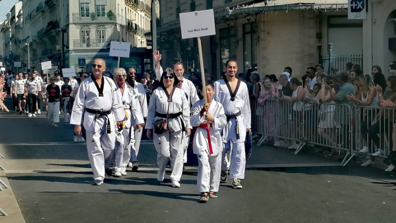 Sports associations, obliged by the Paris 2024 Olympic Games, opened the July 14 parade in Béziers