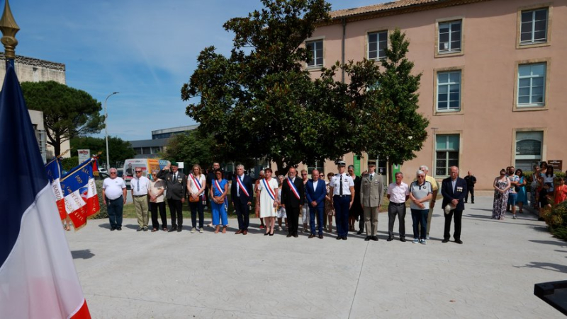 For the July 14 ceremony, a political speech from the mayor of Bagnols-sur-Cèze Jean-Yves Chapelet, “the mayor is there, far from party divisions”