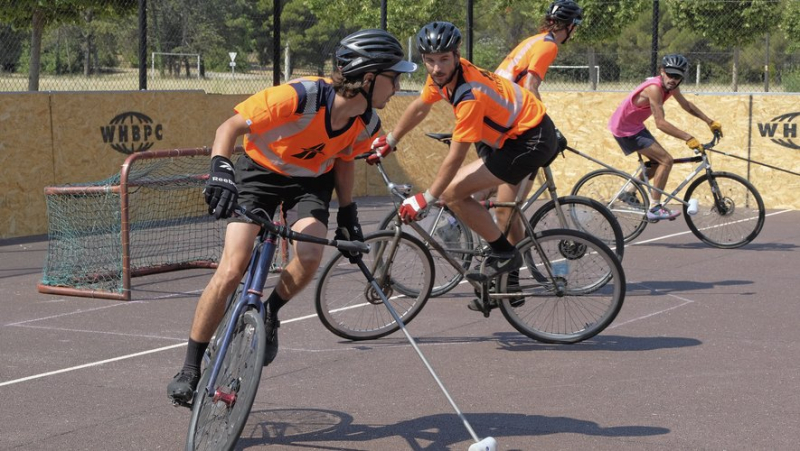 The French Bike Polo Championship is crazy at Parc Montcalm in Montpellier