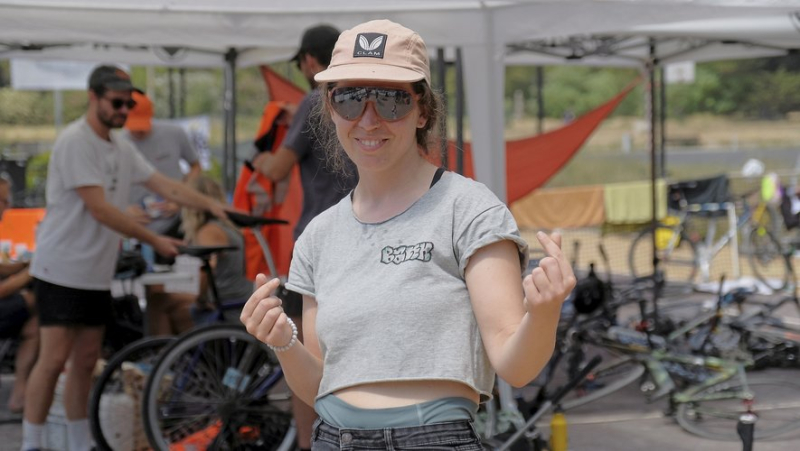 The bike polo championship at Montcalm Park in Montpellier comes to an end