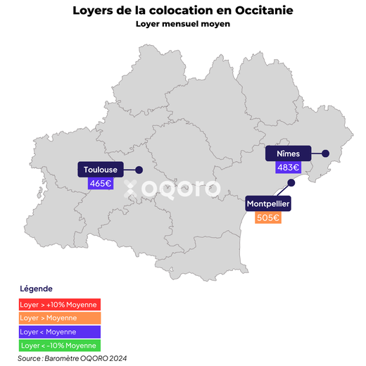 Montpellier, the most expensive city in Occitanie for shared accommodation… And the most tense