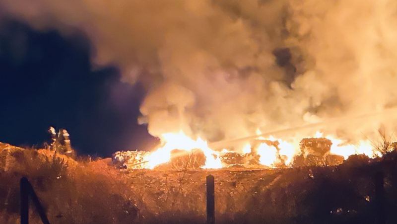 Major fire breaks out in Sérignan near Béziers: waste recovery depot ravaged by flames