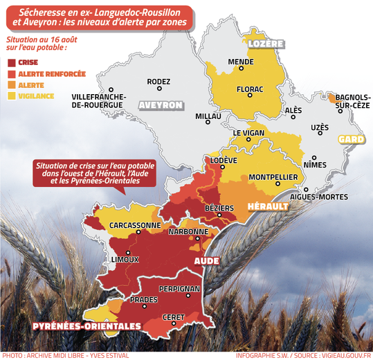 "We are taking the full force of climate change": less rain, dried up springs, in Bédarieux, the obsession with water resources