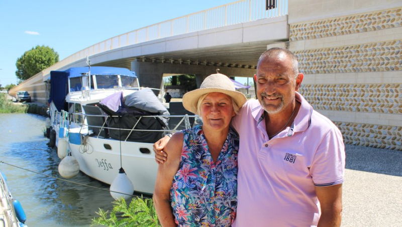 Fabienne and Jeff, two Alsatians recently moored in the Camargue