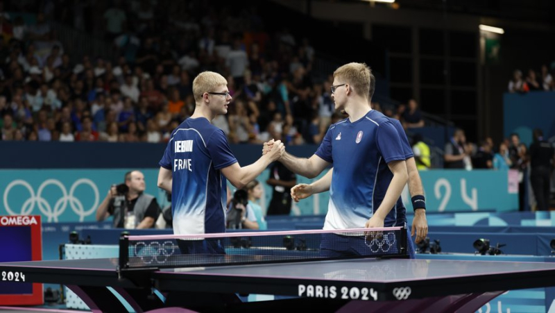 Tennis de table aux JO de Paris 2024 : la France des frères Lebrun et Simon Gauzy se qualifie en quarts et affrontera le Brésil