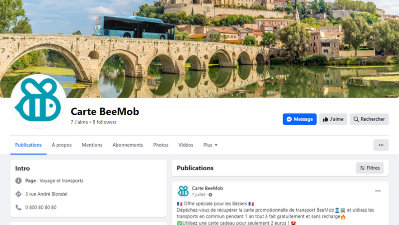 BeeMob transport network impersonated on Facebook, customers scammed