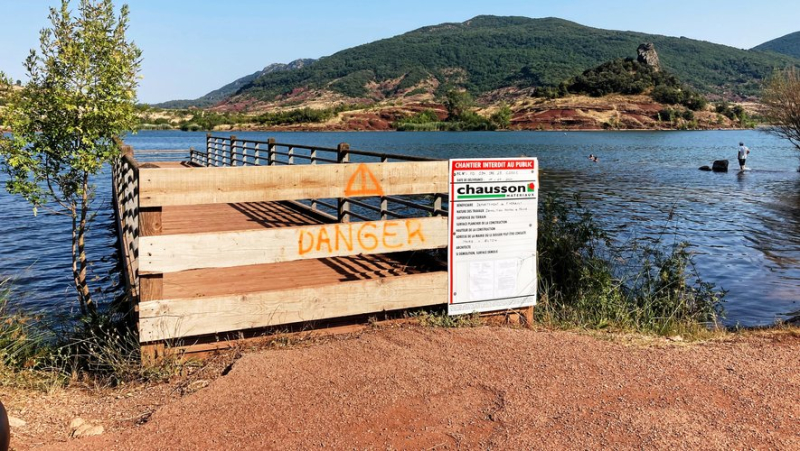 Salagou: in poor condition, the pontoon on Octon beach is on borrowed time