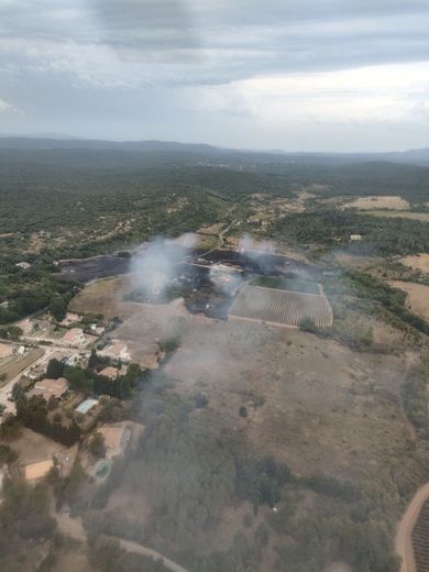 Un feu de palettes se propage à la végétation : six hectares partent en fumée à La Boissière, au nord ouest de Montpellier