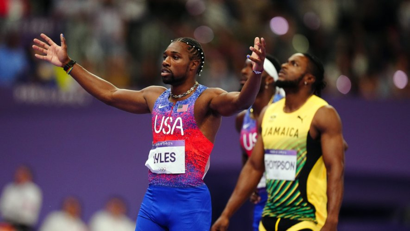 VIDEO. 100m final: relive Noah Lyles&#39; victory by five thousandths of a second at the end of an impressive race