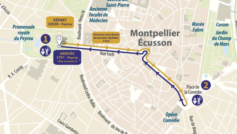 Paralympic Torch Relay in Montpellier: Traffic and parking restrictions, Sunday August 25