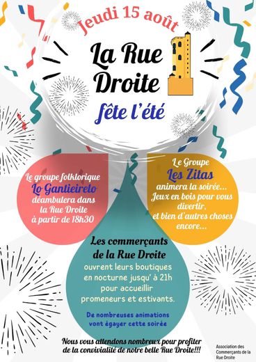 Concerts, games, shops open at night… This Thursday, August 15, rue Droite in Millau will celebrate summer