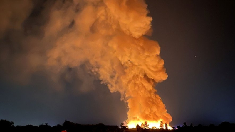 Major fire breaks out in Sérignan near Béziers: waste recovery depot ravaged by flames