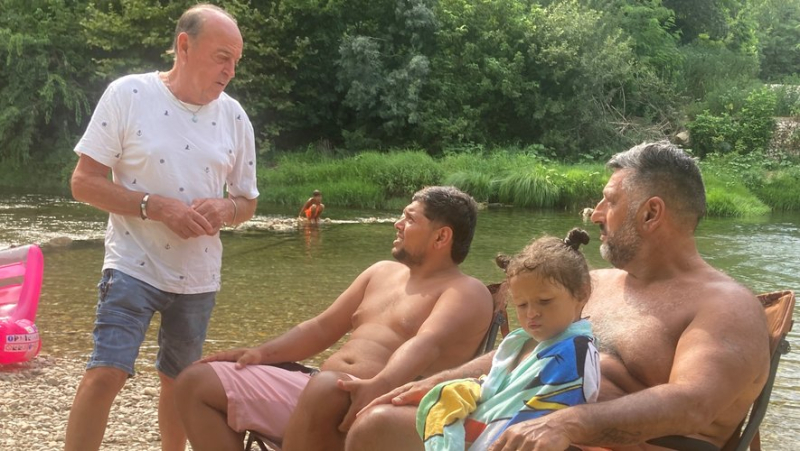 Heatwave: River people find refuge at Carmignan beach in Bagnols-sur-Cèze