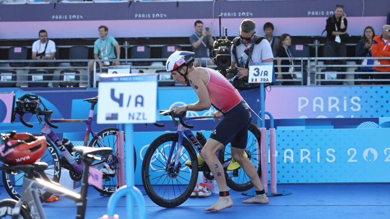 VIDEO. "I can&#39;t avoid it": Pierre Le Corre&#39;s fall on a fault by Hayden Wilde, relive the turning point of the mixed triathlon relay