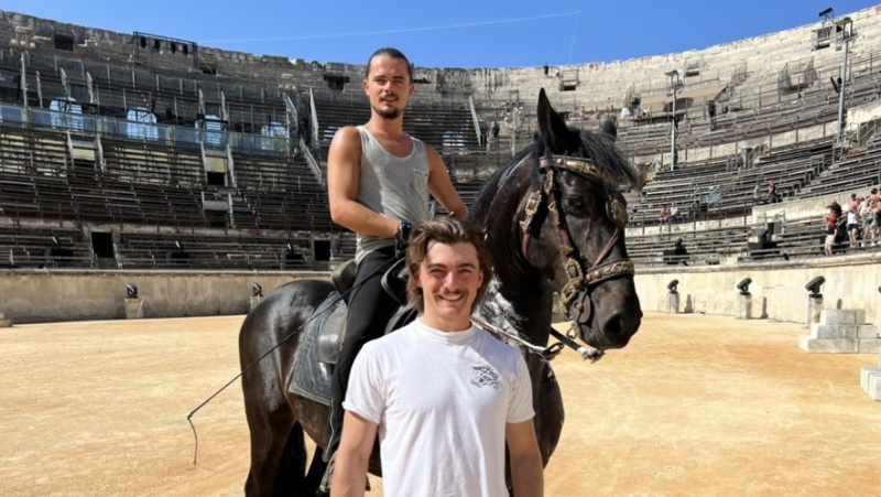 Marco Luraschi, cavalier pour La Légende des Jardins: "Etre poussé par les arènes de Nîmes"