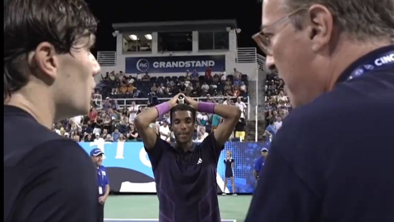 VIDEO. The improbable and invalid match point between Draper and Auger-Aliassime at the Masters 1000 in Cincinnati