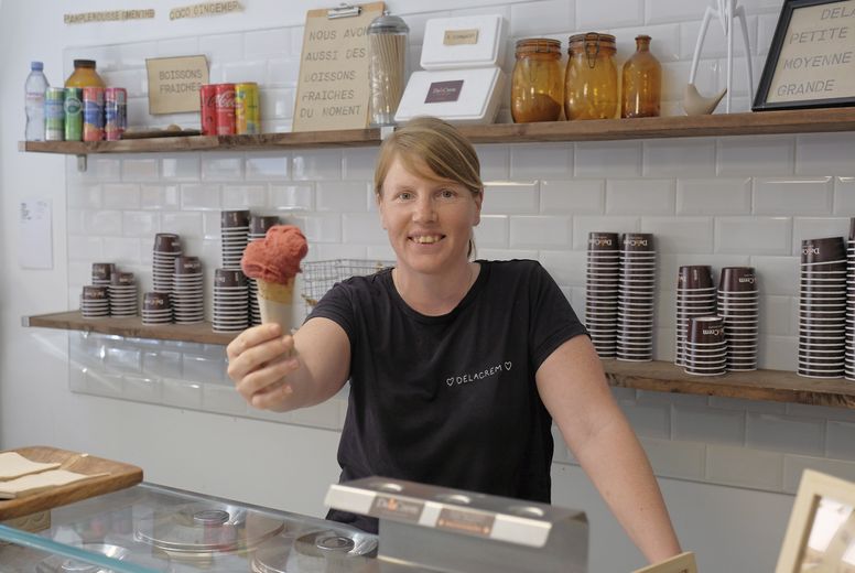 Pistachio ice cream, orange basil or even fougasse from Aigues-Mortes… we go to meet these frozen dessert artisans in Montpellier