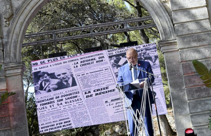 Jean-Michel Baylet, Michaël Delafosse, Kamel Chibli et François-Xavier Lauch souhaitent un joyeux anniversaire à Midi Libre