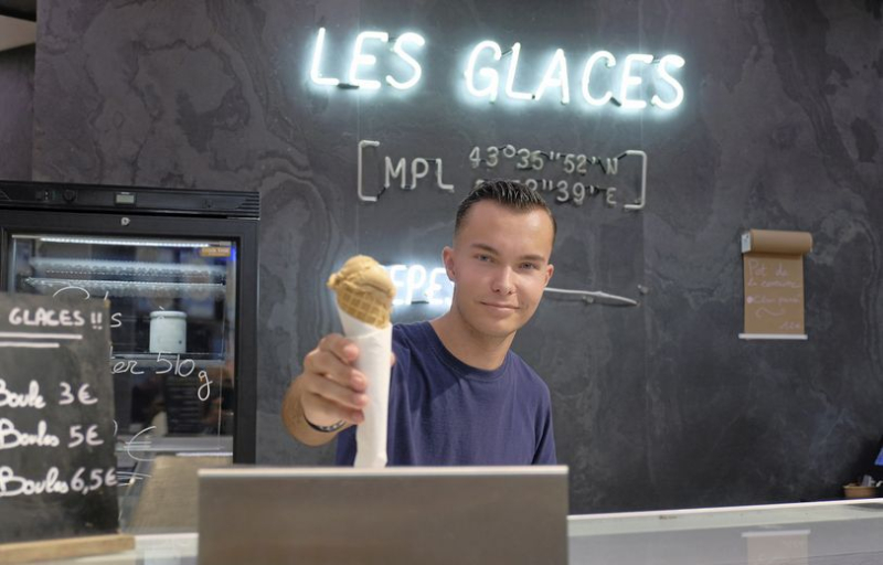 Pistachio ice cream, orange basil or even fougasse from Aigues-Mortes… we go to meet these frozen dessert artisans in Montpellier