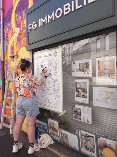 Mademoiselle M apporte sa touche céleste pour l’Expo de Ouf