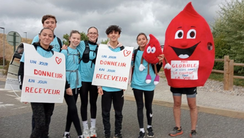 Emma, ​​Antonin, Maëva… and the others in sneakers to promote blood donation during the viaduct race