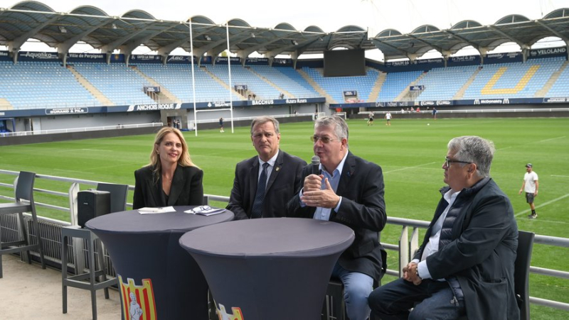 Superstition in Perpignan: Usap has its new pitch baptized by the Bishop of the Pyrénées-Orientales, Monsignor Scherrer