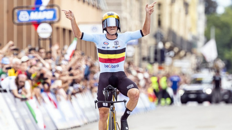 "The most difficult time trial of my career": Evenepoel retains his world title by beating the Italians