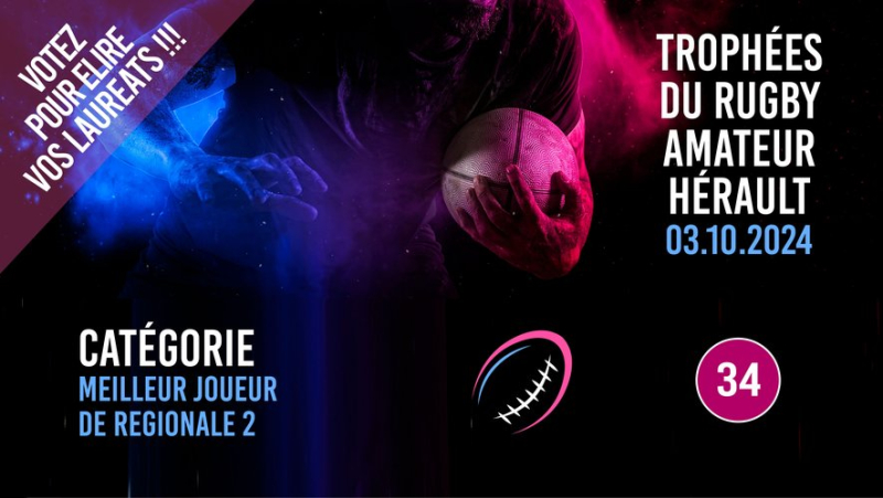 Amateur rugby trophies 34: Dylan Baris, Adrien Cabanel, Alexis Nicolas… elect the best player in Regional 2