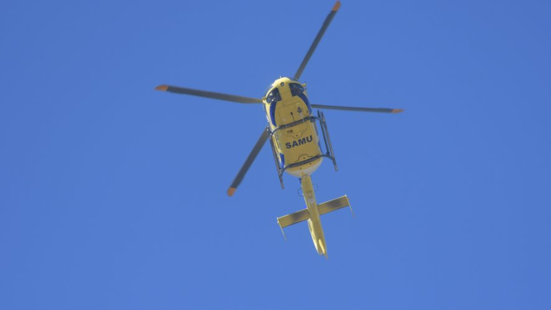 After falling seven metres from a ladder, a thirty-year-old man was airlifted to the emergency room in Saint-Étienne