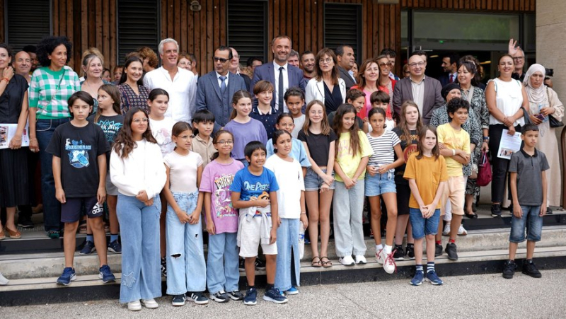 The Jules Guesde high school in Montpellier inaugurates its international educational establishment for learning languages ​​from CP