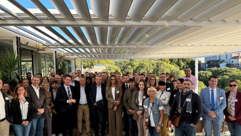 The CPME du Gard made its economic return with a breathtaking view of the Maison Carrée in Nîmes