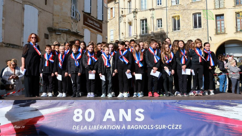 In Bagnols-sur-Cèze, a vibrant tribute paid to the 280 young volunteers who followed Commandant Vigan-Braquet 80 years ago