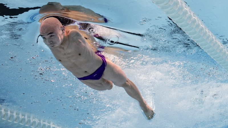 VIDEO. Paralympic Games: the breathtaking images of the Chinese Jincheng Guo, without arms or goggles, in the 50m freestyle