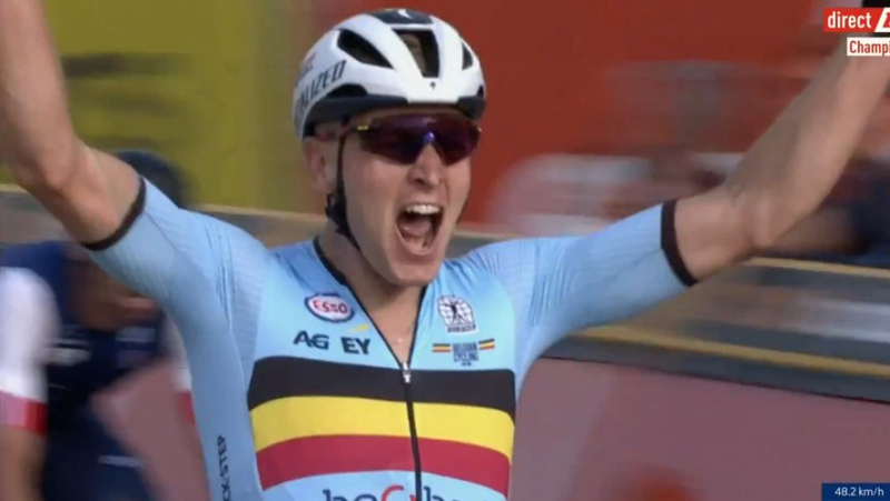 VIDEO. Cycling: Belgian Tim Merlier becomes European champion, at home in Belgium, and succeeds Frenchman Christophe Laporte