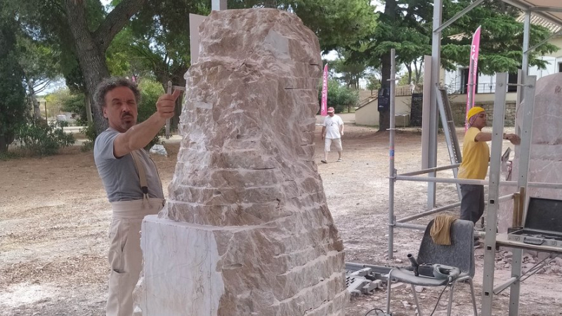 Béziers : Le marbre de Saint-Pons-de-Thomières magnifié par des sculpteurs internationaux à la Scène de Bayssan