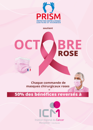 PRESS RELEASE. Prism supports the Pink October campaign: half of its profits donated to the ICM in Montpellier