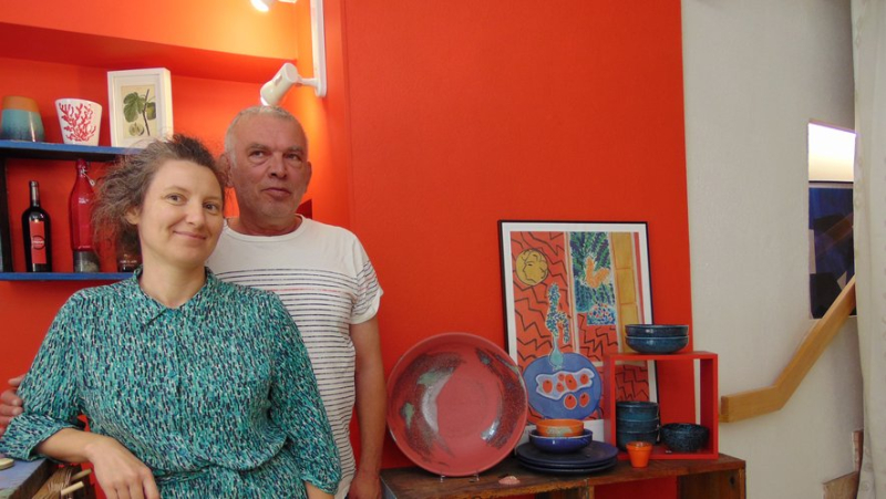 Hanna Kaminska and Frédéric Fabre opened the Kon7ept Fauve store in Mende, a delicatessen