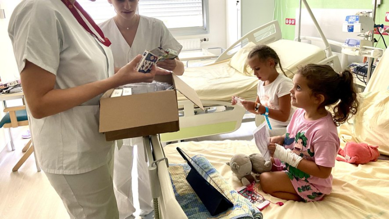 Magic tricks given to six young patients at Sète hospital