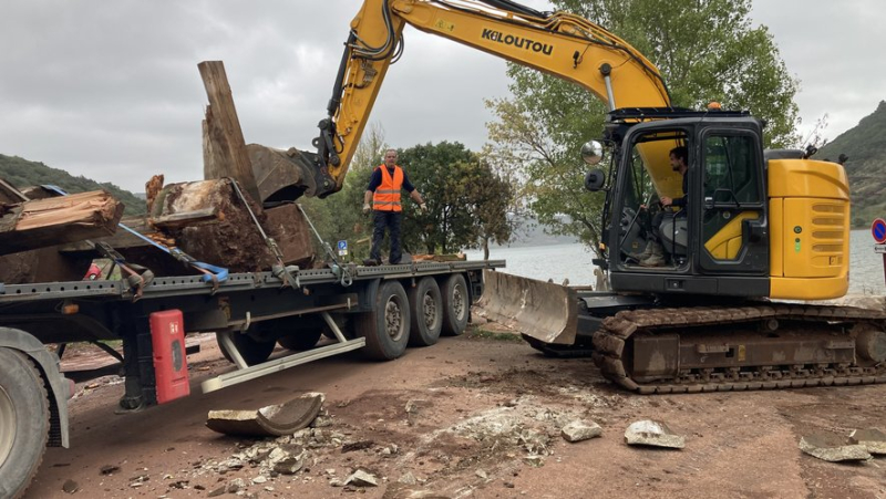 Au Salagou, le ponton d’Octon a été totalement démonté,