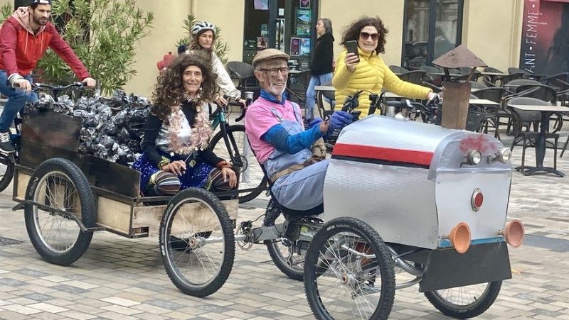 The friendly and pleasant invasion of the "vélorutionary" approach in the streets of downtown Millau