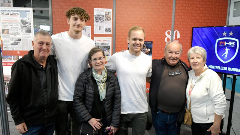 MHB players opened the sports ball at the Midi Libre stand at the Montpellier International Fair