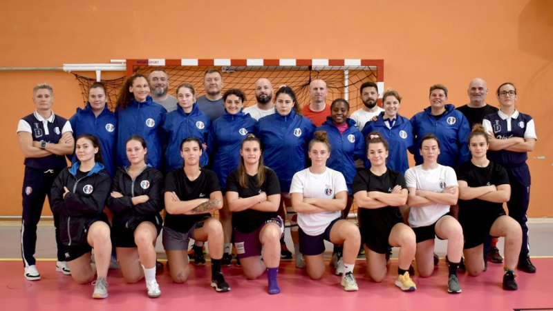 The French women&#39;s rugby union team of the national gendarmerie against the MHR this Thursday, October 17