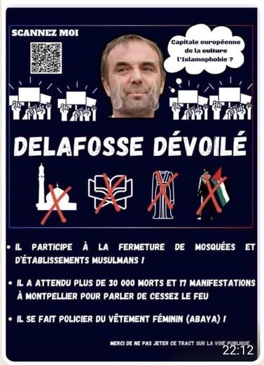 Delafosse openly accused of Islamophobia: are LFI elected officials exploiting the Muslim vote in Montpellier in view of the municipal elections ?