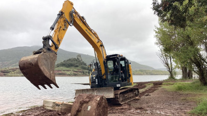 Au Salagou, le ponton d’Octon a été totalement démonté,